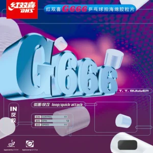 قیمت و خرید رویه راکت پینگ پنگ DHS دبل هپینس G666